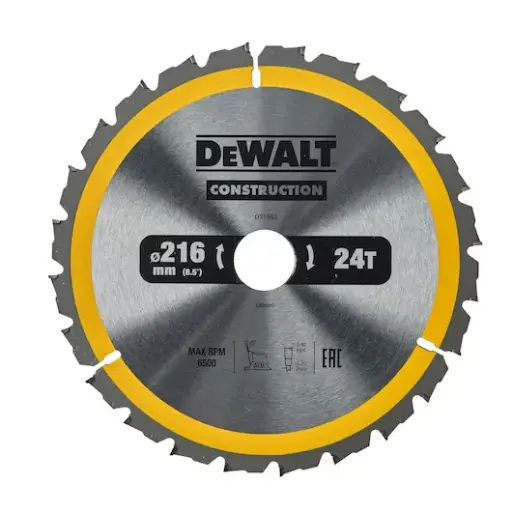 [DT1952-QZ] Lame de scie circulaire de construction 216x30mm 24T