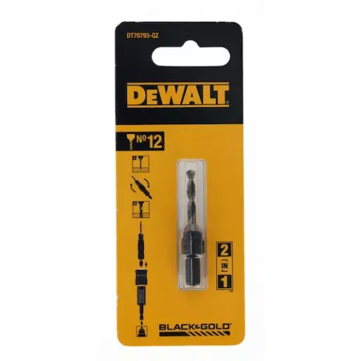 [DT70793-QZ] Foret de pré-perçage et de fraisage de taille 12 avec 4 arêtes de coupe