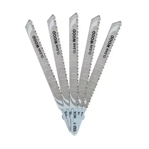 [DT2053-QZ] Lame de scie sauteuse HCS avec denture descendante pour bois et stratifiés <15mm, 100x74x2.5mm, (T101BR) (5pcs)