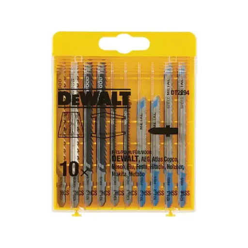 [DT2294-QZ] Cassette, 10-piece, jigsaw blades for wood and metal