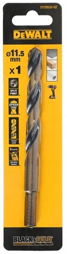 [DT20533-QZ] Black & Gold metal drill bit 11.5mm