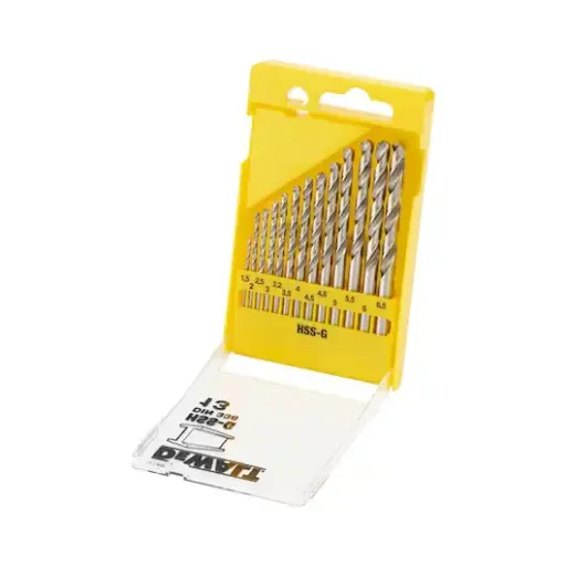 [DT5922-QZ] Cassette 13-piece, HSS-G metal drill bit (Ø1.5mm-6.5mm) per 0.5mm