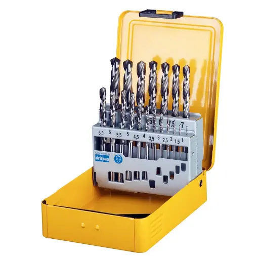 [DT5923-QZ] Cassette 19-delig, HSS-G metaalboor (Ø1mm-10mm) per 0,5mm 