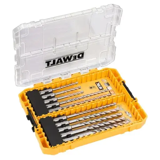 [DT70752-QZ] SDS+ XLR 10 pièces (5, 6x2 (110mm), 6.5, 8, 10, 12 (160mm)), TOUGH CASE