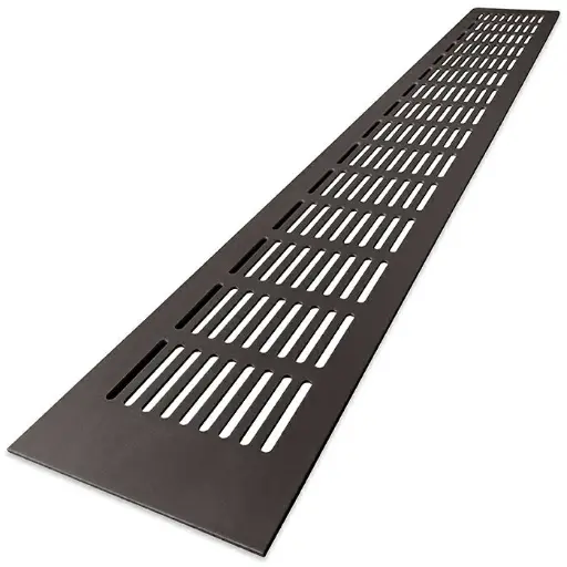 [5569] Ventilatiestrip Alu G61-5008Z  zwart  