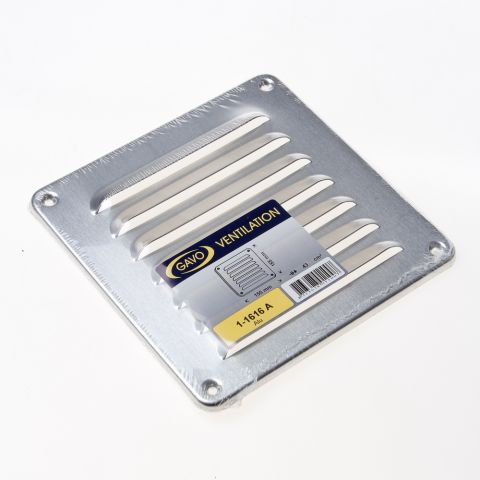 [6656] Grille alu 15x15 avec filet Couleur alu
