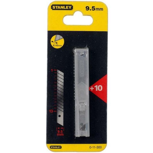 [0-11-300] Stanley afbreekmesjes in dispenser 9mm (kopie)