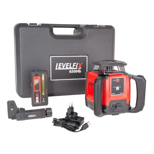 [650HB] Bouwlaser Levelfix 650Hb met RLD100GR ONTVANGER 