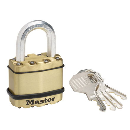 [M1BEURDLF] Padlock Gold laminated 4 key 45mm - 38mm shackle