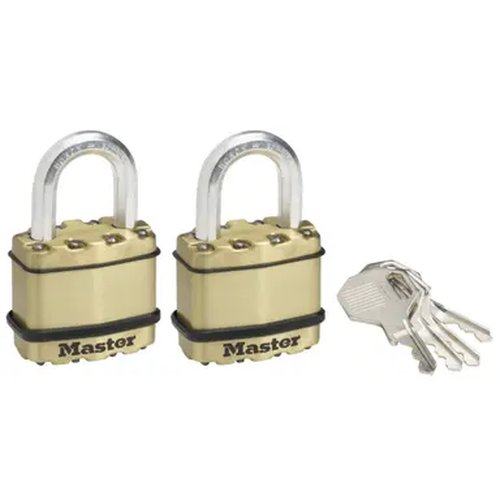 [M1BEURT] Cadenas Or laminé 4 clés 45mm - 24mm anse
