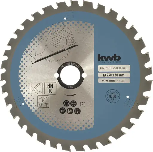 [KWB588544] KWB Thin-sided circular saw blade, carbide-reinforced, ø 230 x 30 mm 85K
