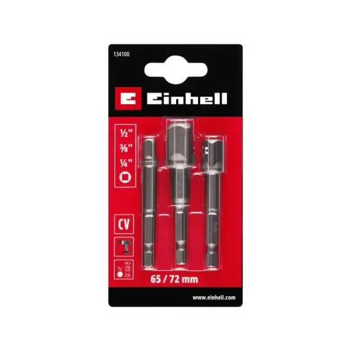 [134100] Adapterset 3 stuks 1/4", 3/8", 1" 