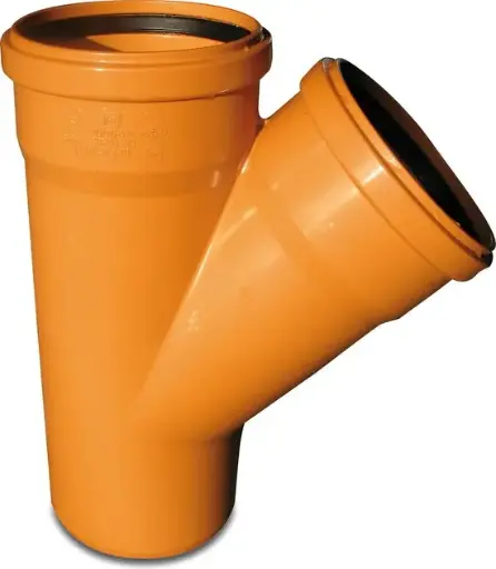 [TBS3154RB] PVC T-stuk dia 315 45° 2xMSp RB SN4 