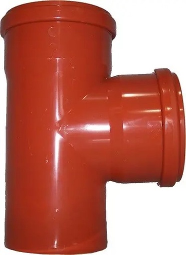 [TBS3158RB] PVC T-stuk dia 315 87° 2xMSp RB benor SN4  