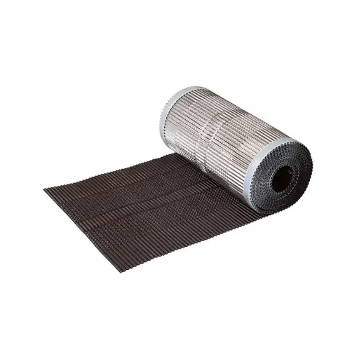 [ONDERNOKZWART30] Ondernok Connecvent Alu 300 mm zwart 5m/rol 