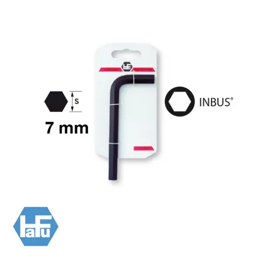 [HF 200-070-81] INBUS - stiftsleutel 7mm - op kaart   