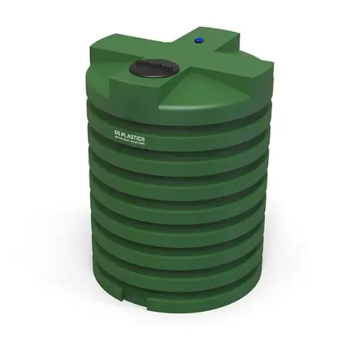 [OPSLAGTANK6000GROEN] Bovengrondse opslagtank groen 6000L (Ø180x235) 220 kg UVR verticaal ultra