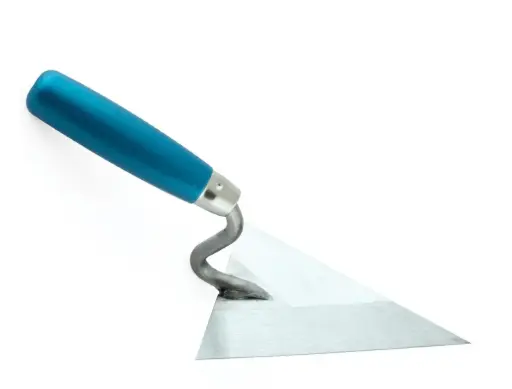[CP 176514G] INOX Poliertruweel, in gehard RV staal, driehoekig - 140 x 105 x 1,1 mm  