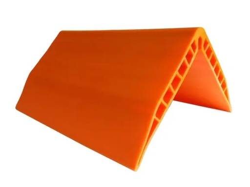 [HOEKBESCHERMRIB] Hoekbeschermer oranje 12 ribs 2000mm