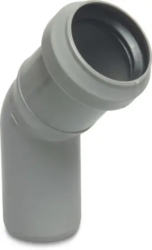 [PPBS1104SN8G] PP Coude tuyau d'égout dia 110mm 45° Msp gris benor SN8