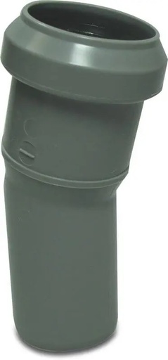 [PPBS1251SN8G] PP Bocht riolering dia 125mm 15° Msp grijs benor SN8