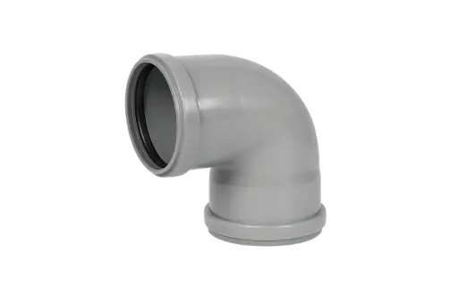 [PPB1258SN8G] PP Bend sewer pipe dia 125mm 87° 2xM gray benor SN8