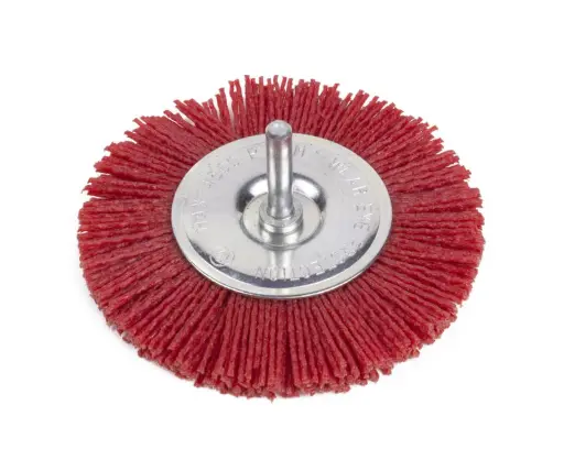 [NYLONBORSTELSCHIJFBOORMACHINE] Nylon borstelschijf voor boormachine 100 mm