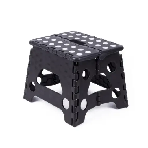 [KRUKOPVOUWBAAR80KG] Tabouret pliable noir blanc petit 80 kg