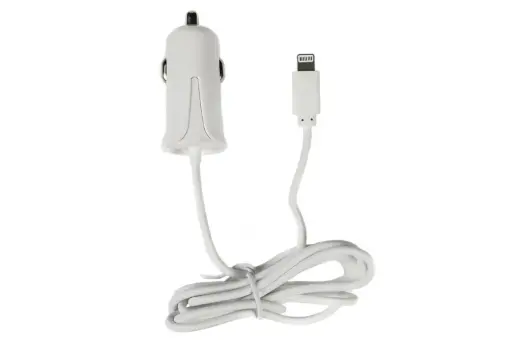 [AUTOLADERLIGHTNING] Câble Lightning pour chargeur de voiture 1,2 mtr 12-24V