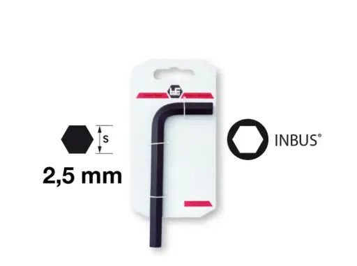 [HF 200-025-81] INBUS-Stiftsleutel 3 mm- op kaart  