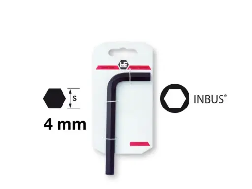 [HF200-040-81] INBUS-Stiftsleutel 4 mm- op kaart