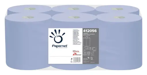 [POETSBLAUW] Poetsrol midi 135 mm blauw papier 