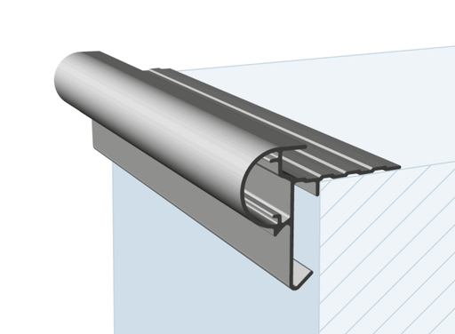 [DAKR4859KRAALPLUSANO] Bordure de toit Alu - plus 48x59mm anodisé l=2.5m