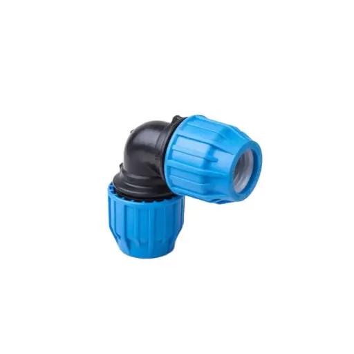 [20412001063] PE couplage pression coude dia 63mm 90° SDR11 PN16