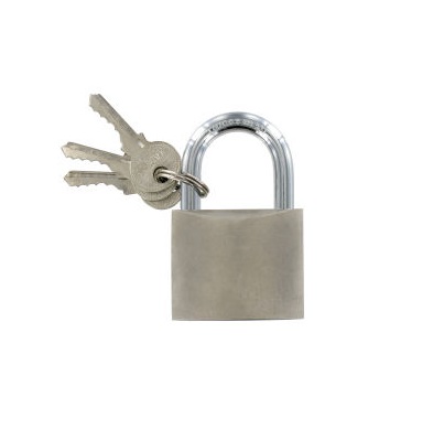 [21684] Padlock 60mm WP nickel plated