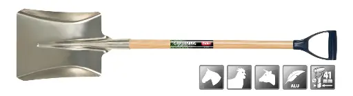 [335100D] Shovel ballast shovel alu 340x280 D-stem