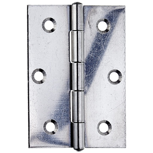 [36124 2] Hinge stainless steel 80x58x1.50 - trous